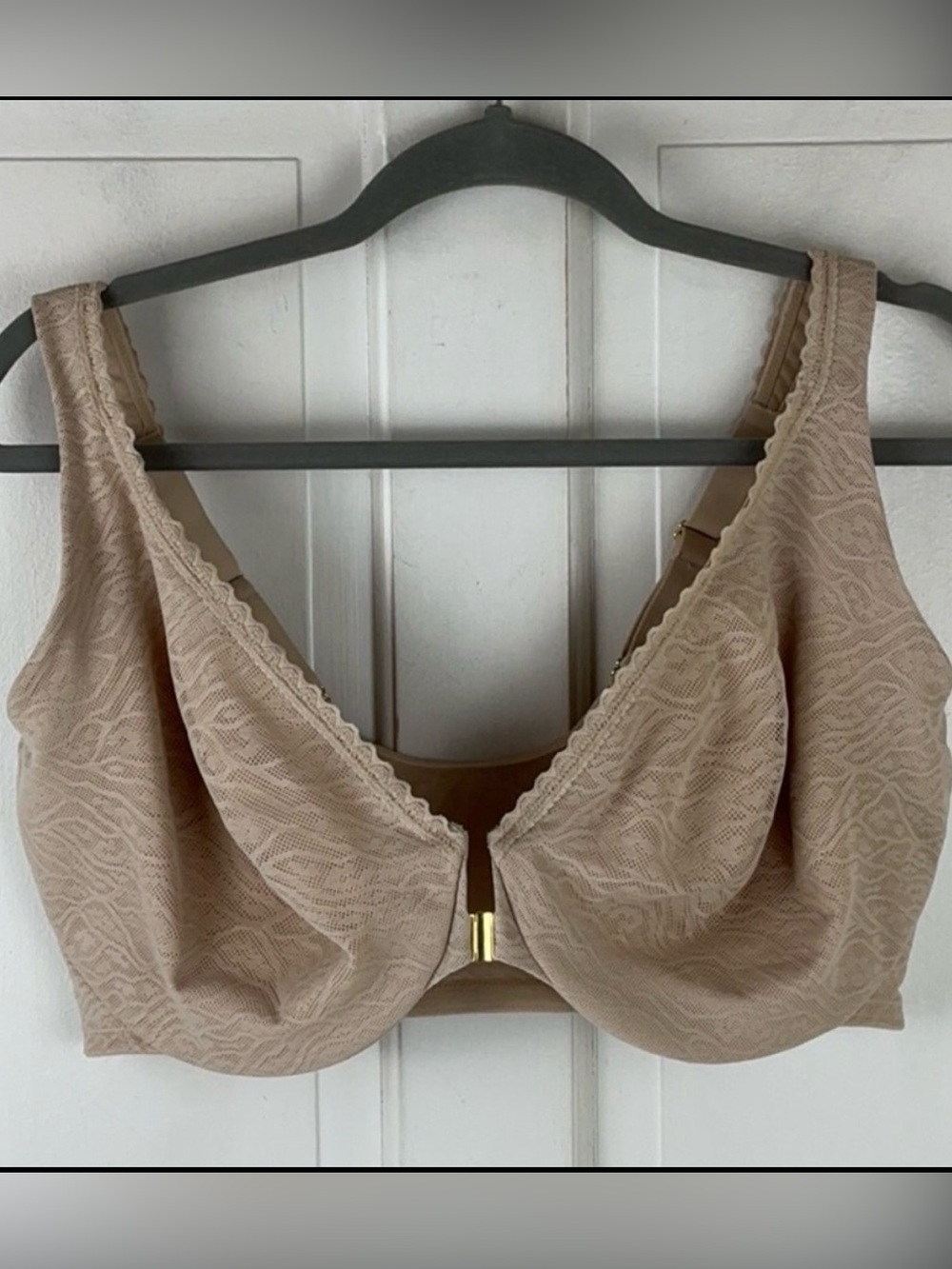 Delimira 40G Unlined Lace Front Closure Full Coverage Underwire Bra